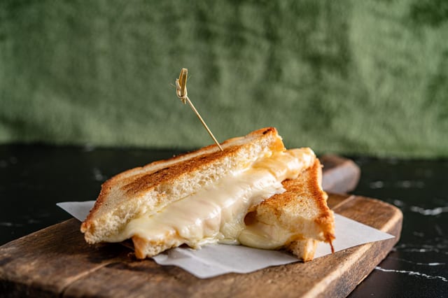 Gooey Cheesy Grilled Cheese.