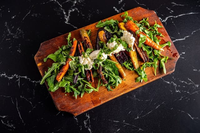 Roasted Heirloom Carrots.