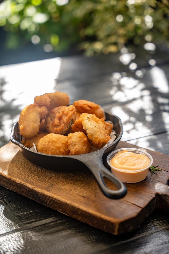 Fried Pickles - Sriracha Mayo.