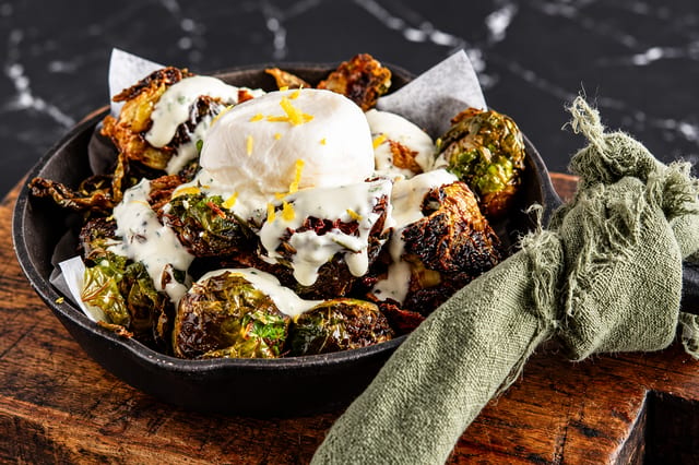 Crispy Brussels Sprouts.